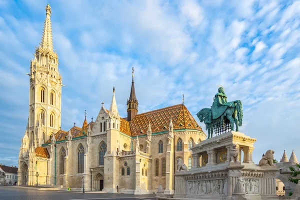 Matthias Church Buda Bank Danube Budapest City Hungary — Stock Photo, Image