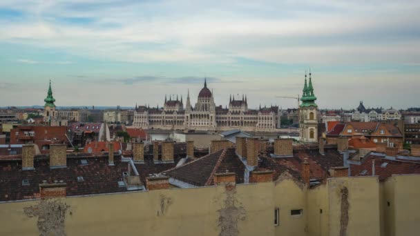 Panorama Maďarsku Čas Laspe Timelapse Budapešti — Stock video