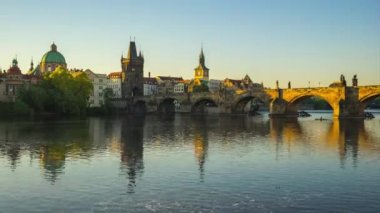 Prag şehir manzarası timelapse, Prague, Çek Cumhuriyeti zaman atlamalı