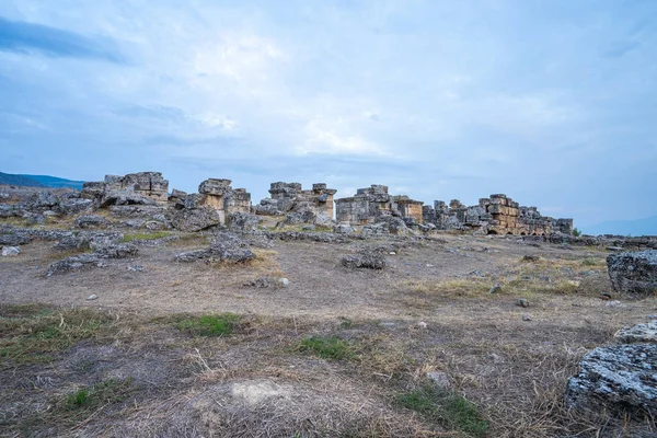 Ιεράπολη Ερείπια Αρχαίας Πόλης Παμούκαλε Τουρκία — Φωτογραφία Αρχείου