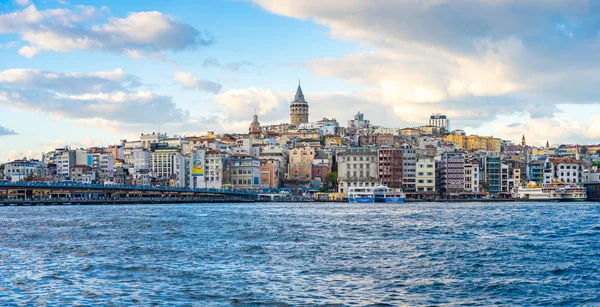 Torre Galata Com Cidade Istambul Istambul Turquia — Fotografia de Stock