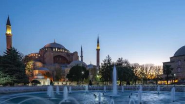 Ayasofya gece gün zaman atlamalı Istanbul içi, Türkiye için
