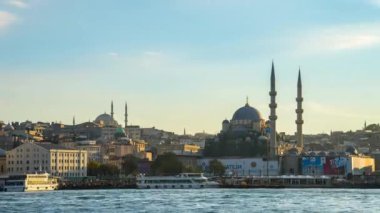 Istanbul cityscape manzarası Istanbul içi, Türkiye'de zaman atlamalı