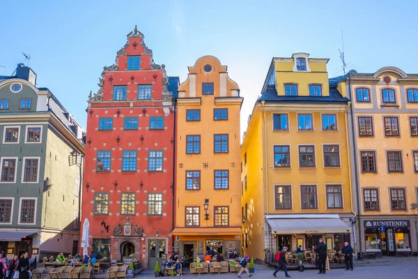 Гамла Стан Старе місто в місті Стокгольмі, Швеція — стокове фото