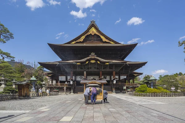 Salle principale du temple Zenkoji à Nagano, Japon — Photo