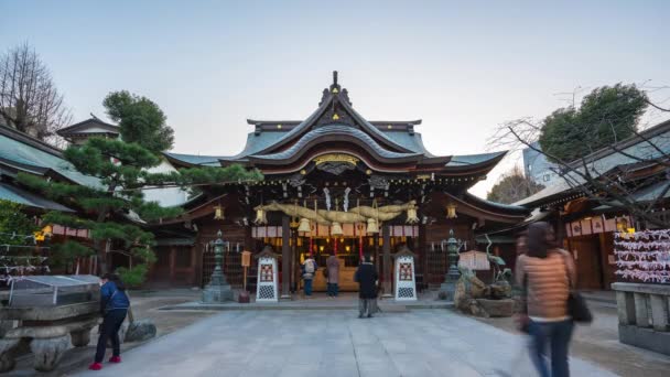 Fukuoka Santuario Kushida Nella Città Hakata Fukuoka Giappone — Video Stock