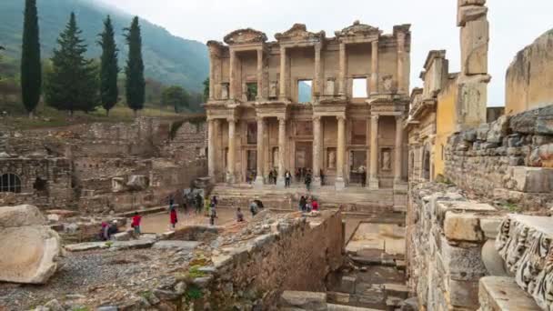 Amphitheater Von Ephesus Selcuk Izmir Provinz Türkei — Stockvideo