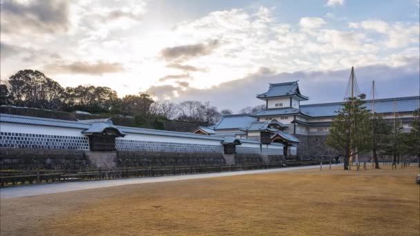 Kanazawa Castle Park Kanazawa Japon Time Lapse — Video