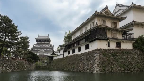 Κάστρο Της Kokura Στο Kitakyushu Ιαπωνία Λήξη Χρονικού Διαστήματος — Αρχείο Βίντεο