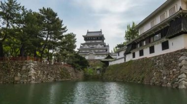 Kitakyushu Kokura kale Time Lapse video, Japonya timelapse