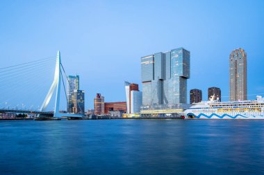 Rotterdam şehir silueti, Rotterdam, Hollanda