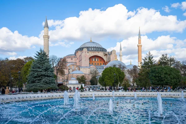 Panoramę Stambułu z Hagia Sophia w Stambule, Turcja — Zdjęcie stockowe