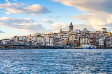 Galata Kulesi ve İstanbul siluetinin İstanbul manzarası, Türkiye