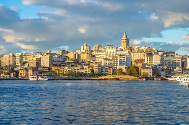 Galata Kulesi ve İstanbul siluetinin İstanbul manzarası, Türkiye