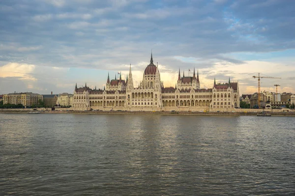 Budapest Parliament Building with Danube River in Hungary