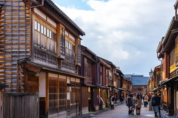 Higashichaya Old Town in Kanazawa, Japonia — Zdjęcie stockowe