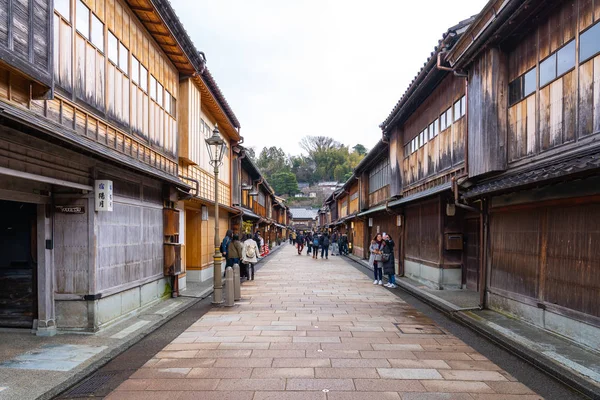 Higashichaya Old Town in Kanazawa, Japonia — Zdjęcie stockowe