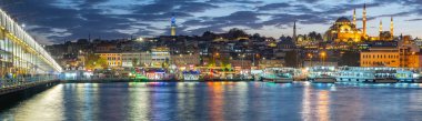 İstanbul 'un İstanbul kenti Galata Kulesi ve İstanbul kentinin Panorama manzarası Türkiye' nin başkenti