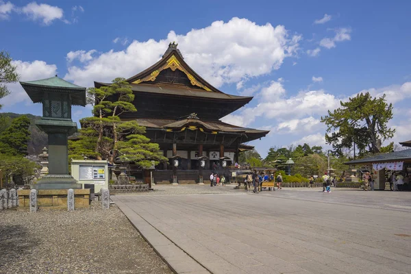 Zenkoji tempel den berömda platsen i Nagano, Japan — Stockfoto