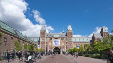 Amsterdam, Hollanda - 13 Mayıs 2019: Hollanda Ulusal Müzesi Amsterdam, Hollanda