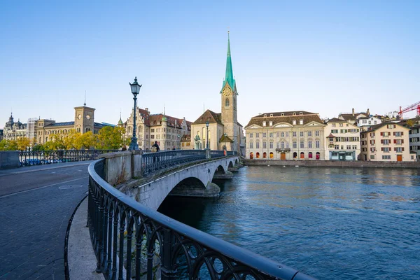 Iglesia Fraumunster Famoso Lugar Zurich Suiza —  Fotos de Stock
