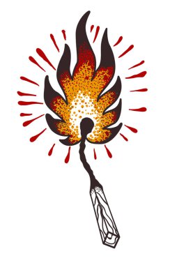 Geleneksel bir dövme tarzında maç yazma