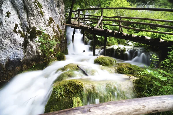 Plitvicei Tavak Nemzeti Park Lika Területén 500 640 Tengerszint Feletti — Stock Fotó