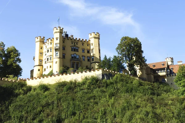 Castelo Hohenschwangau Fica Frente Castelo Neuschwanstein Schwangau Baviera — Fotografia de Stock