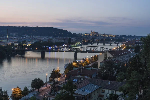 Praga Vista Desde Vysehrad — Foto de Stock