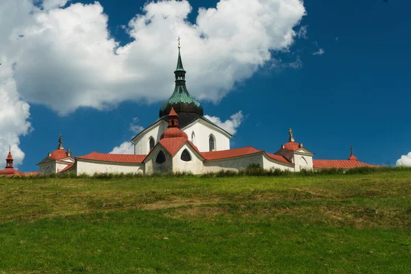 Kościół Jana Nepomucena Zelena Hora Pomnik Unesco Został Zbudowany Barokowym — Zdjęcie stockowe