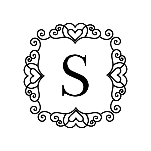 Vintage decor logo — Stockvector