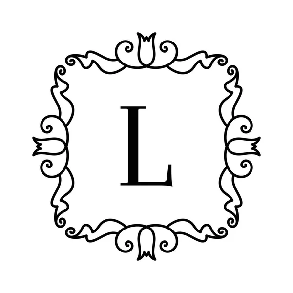 Старовинний декор логотип — стоковий вектор