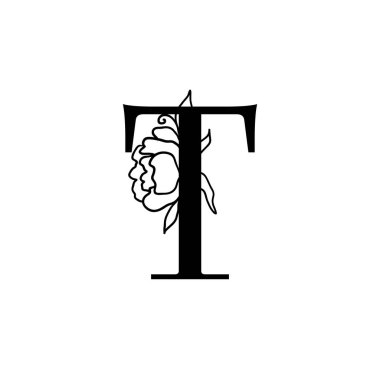 Vektör çiçek mektup