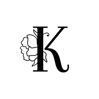 Vektör çiçek mektup