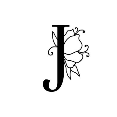 Vektör çiçek mektup