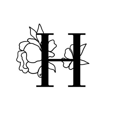 Vektör çiçek mektup