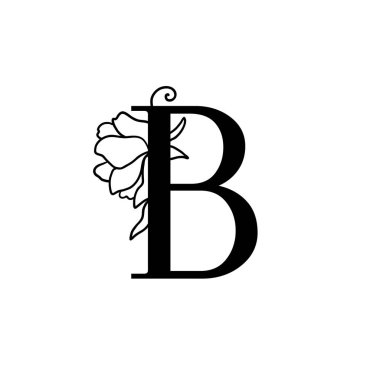 Vektör çiçek mektup