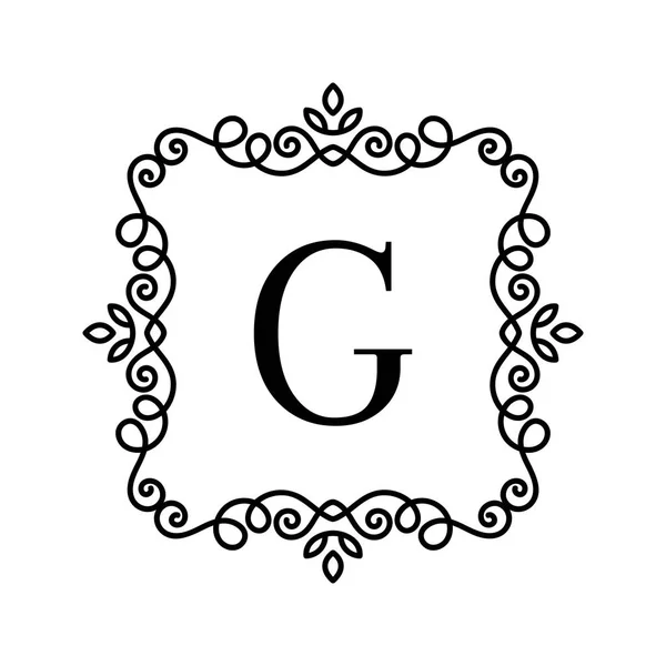 Логотип старинного декора — стоковый вектор