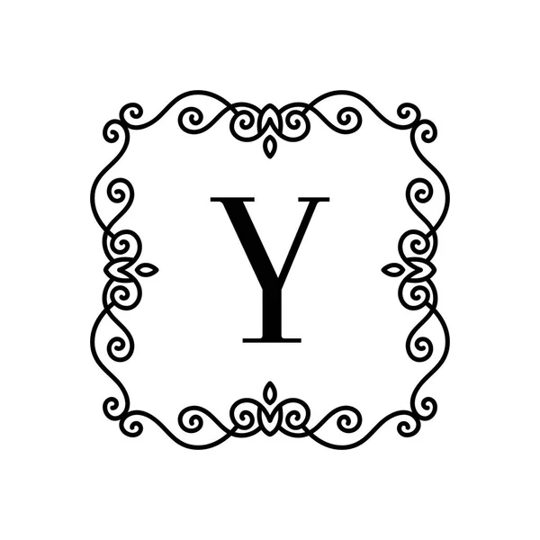 Dobovým dekorem logo — Stockový vektor