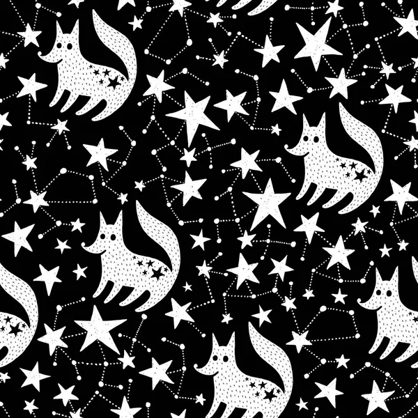 Vector pattern with stars — Stock Vector