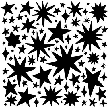 Siyah vektör yıldız