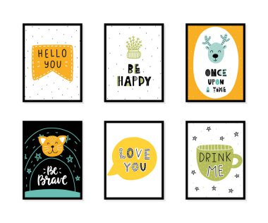 İskandinav iç çocuklar posterler