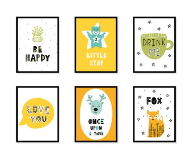 İskandinav iç çocuklar posterler