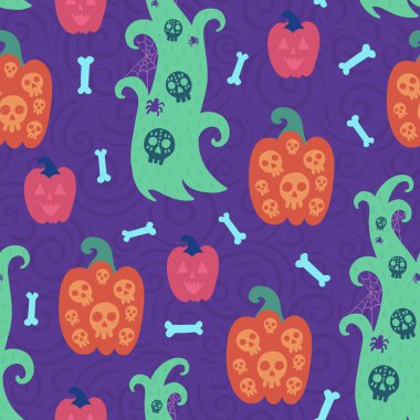 Vektör Cadılar Bayramı desen