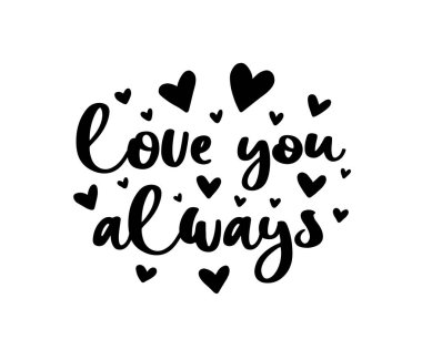 Vektör tipografi romantik poster