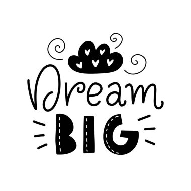 Vektör tipografi motivasyon posteri