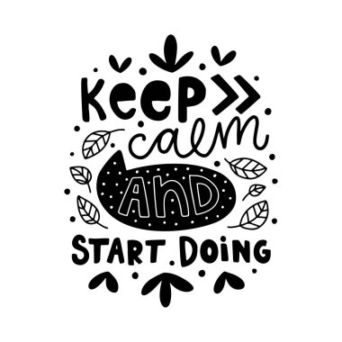 Vektör tipografi motivasyon posteri