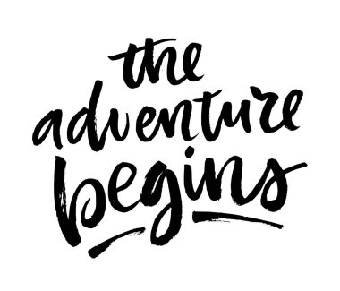 Yaz fırçası yazı kompozisyonu.