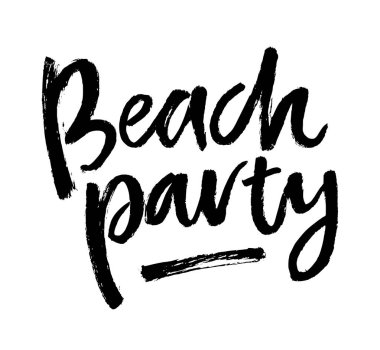 Yaz fırçası yazı kompozisyonu.