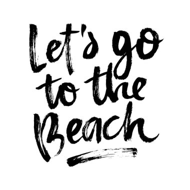 Yaz fırçası yazı kompozisyonu.